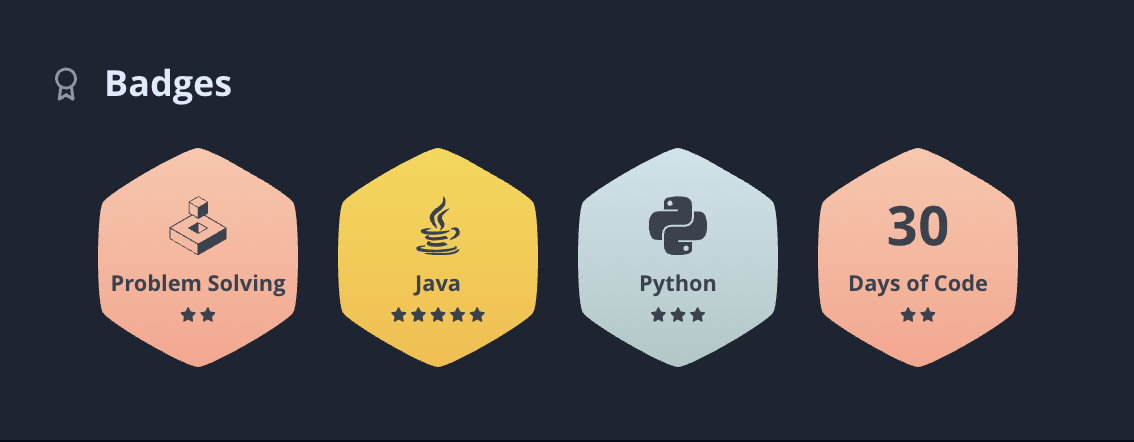 Hackerrank badge